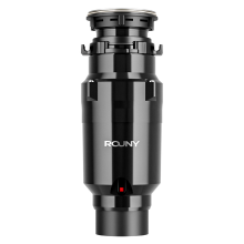 ROUNY Food Waste Disposer, 1/2 PK continue voedingsafvoer met roestvrijstalen maalsysteem, geluidsreductie, eenvoudige montage voor afvoer van de keukenspoelbak, Z3