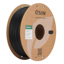 ESUN PLA Basic 3D printfilament 1,75 mm   Zwart 1 kg, Hoge snelheid & hoge kosteneffectiviteit geüpgraded PLA 3D filament voor de meeste printers snelle levering