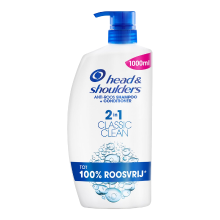 Head & Shoulders HEAD & Shoulders Classic 2 in 1 Anti Roos Shampoo + Conditioner   1000 ml   Pomp