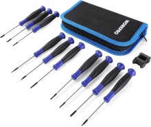 WORKPRO 10 delige Cr V precisieschroevendraaierset met 3 tips