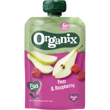 Organix Bio Peer & Framboos 6+M Knijpfruit 100 g