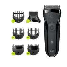 Braun Serie 3 300BT foliescheerapparaat   1 stuk   3 in 1 trimmer   nat & droog gebruik   draadloos gebruik
