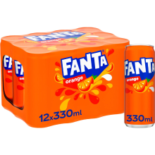 Fanta sinaasappelfrisdrank   12 x 330 ml