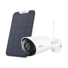 Reolink Argus Series B320 met Zonnepaneel   5 MP Batterijaangedreven Buitenbeveiligingscamera met Persoon /Voertuigdetectie, Tweeweg Audio