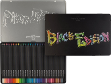 Faber Castell Faber Castell zwarte editie kleurpotloden set   36 stuks, assorti in metalen doos