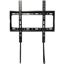 Zootude Universele vaste tv muurbeugel voor 32 55 inch tv's, max. VESA 400 x 400 mm, laag profiel 25 mm, belastbaar tot 50 kg, geschikt voor beton, baksteen en houten steunbalken