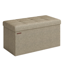 JOYFURNOS Opbergbank, Voeteneindbank, Opbergkist, voor Woonkamer, Slaapkamer, Hal, Camel Bruin