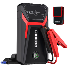 【29 Na actie】 GOOLOO (GOOLOO10) GE1500 jumpstarter powerbank, 1500 A piek jumpstarter, superveilige 12 V autoaccubooster, draagbare autojumpstarter met intelligente startkabel, geschikt voor 6,0 L benzine en 4,0 L diesel