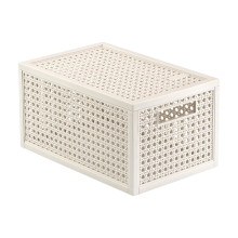 Curver Kaya opbergmand   7 liter   18,8 x 30 x 15,4 cm   Wit   Premium opbergoplossing, duurzaam kunststof, moderne huisorganisatie