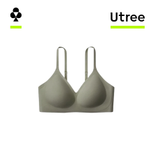 Utree   Dichte, versterkte, naadloze beugelloze comfortabele dames bh, anti sag, anti axillaire vleugels, voor kleine borst   Donkergroen   165 170/95 100 (XL)