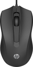 HP 105   muis rechts  en linkshandig   optisch   3 knoppen   met bekabeling   USB A   zwart   Smart Buy