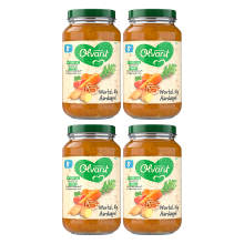 Olvarit Maaltijd 8 maanden+ wortel kip aardappel 200 g * 4
