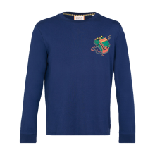 Scotch & Soda Scotch & Soda heren T shirt S&S normale pasvorm met opdruk lange mouw S