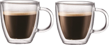 Bodum BISTRO espresso kopjes set   150 ml, dubbelwandige thermoglazen, verpakking van 2