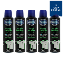 Vaseline Deo Men Double Invisible 250 ml (5 Pack)