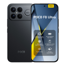 POCO F8 Ultra Zwart 12 GB RAM 256 GB ROM, 6,9 inch AMOLED scherm 120 Hz, 50 MP Light Fusion 950 Camera met OIS, Bose gesigneerd geluid, 6500 mAh batterij, Origineel met officiële garantie eSIM, Dual SIM, NFC