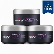 WELLA Wellaflex Men Dynamic Texture Matte Paste   75 ml (3 Pack)