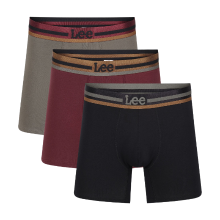 Lee boxershorts med hay gunmetal/donker glicia rood/groen M