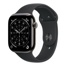 Apple Watch Series 11 gps + mobiel netwerk 46 mm, leisteenkleurig titanium