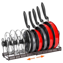 SRD 0175 uitschuifbaar pannenrek (2 pack)