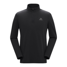 PELLIOT Longsleeve T shirt voor heren Kamperen Reizen Waterdicht Duurzaam   Zwart   Maat L
