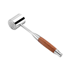 Maxcook vleeshamer van 304 roestvrij staal met palissanderhouten handvat, multifunctionele keukenhamer, vleesvermalser MCPJ9454