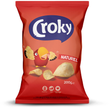 Croky Naturel Aardappelchips   200 g