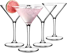 Alpina Martini glas set   220 ml, transparant, 4 stuks