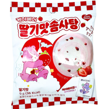 CARE BEARS suikerspin met aardbeiensmaak 9 g