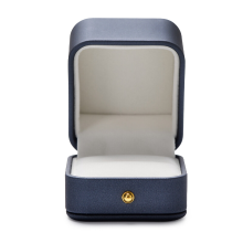 Oirlv prachtige ring  en hangerdoosje in stalenblauw, van PU leer, juweliersdisplay, cadeauverpakking voor aanzoek, verloving en bruiloft, etui voor bruidsringen, met metalen drukknoopsluiting, nieuwjaarsaanbieding, top cadeau ideeën