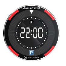 UPUPYES P DISC 3 elektronische parkeerschijf/parkeertimer op zonne energie, digitaal display, elektrische tijdmeting, geschikt voor auto’s, officieel goedgekeurd