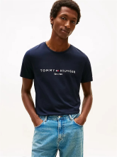 Tommy Hilfiger Core Tommy logo T shirt heren XS Sky Captain