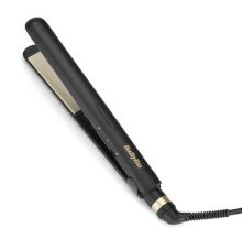 BaByliss keramische stijltang voor het rechtmaken en krullen van haar, universele spanning voor op reis, zachte styling, hittebeschermende mat, 2 temperatuurniveaus (200 °C   230 °C), zwart, ST089E