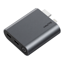 RayNeo HDMI adapter voor iPhone 14 en oudere Lightning/HDMI apparaten – Ingebouwde batterij en opladen tijdens gebruik – Ondersteunt 1080P120 Hz, 4K30 Hz video – Compatibel met Air 3s/Air 2s/Air 2 XR brillen