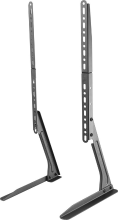 DELTACO slanke tafelstandaard voor tv, 23 70 inch, 50 kg, 75 x 75 800 x 400 mm   zwart