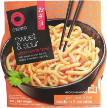 Obento Zoet & Zuur Udon Noedels in Kom 240 g