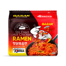 GARAK Gebakken instant ramen met pittige kipsmaak 4 x 125 g