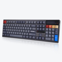 Ticktype DP104 Custom Tri Mode Draadloos Mechanisch Toetsenbord, Volledig Aluminium Full Size 108 Toetsen Hot Swappable, Leaf Spring Mount, Aanpasbaar Pixelscherm, Stille Werking, US Layout, 8000 mAh, RGB   Gecha Gray, Stille tactiele switches