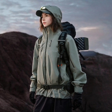 PELLIOT Outdoorjas Rock Shell Groen L Uniseks Kamperen Reizen Waterdicht Duurzaam