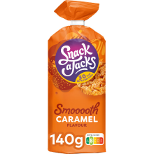 Snack A Jacks Smooth Caramel Rijst Wafels   140 g