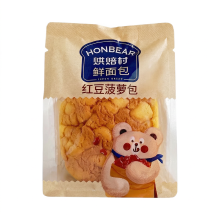 HONBEAR Bakery Village ananasbrood met rode bonen 85 g