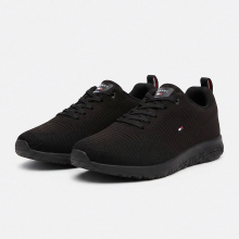 Tommy Hilfiger Corporate Knit Rib Runner herensneakers zwart 44