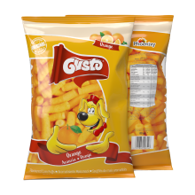 Gusto Orange maïssnacks – met citrussmaak (80 g)