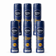 NIVEA Men Deodorant Spray   Stress Protect 150 ml (6 Pack)