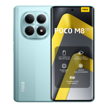POCO M8 5 G Groen 8 GB RAM 512 GB ROM, Snapdragon 6 Gen 3, 6,77 Inch Flow AMOLED 120 Hz, 5520 mAh + 45 W Opladen, 50 MP + 20 MP Camera's, Origineel Met Officiële Garantie Dual SIM, NFC