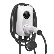 Feyree 7 kW lader voor elektrische voertuigen type 2 32 A met instelbare stroomsterkte, snellaad stopcontactversie, wandgemonteerd laadstation voor elektrische voertuigen met vrij te plaatsen kabelhouder