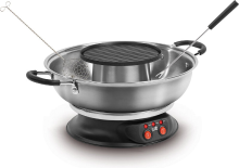 Fritel Culinaire Fondue FG 2970   Elektrische Fondueset + Grill/Fondue Set   Kerstcadeau/Feestcadeau   2 L   1950 W   Voor 2 tot 6 personen + 6 Fonduevorken   PFAS vrij