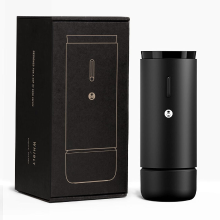 TIMEMORE Koffiemolen met maalschijven, draagbare elektrische molen met metalen behuizing, 30 nauwkeurige instellingen voor espresso tot French Press, geluidsarm ontwerp, automatische stop en verstoppingsbeveiliging voor thuis  en buitengebruik (zwart)