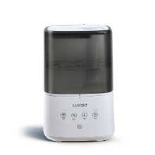 Luxaid 4,5 L koel  en warmmist luchtbevochtiger voor thuis, tot 47 m², bovenvulwaterreservoir, touch bediening, 4/8/12 uurs timer, 20 dB ultrastille slaapstand, 360° nevelmondstuk, aromatherapie voor de slaapkamer