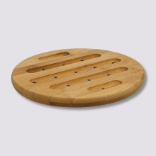 5Five Ronde bamboe tafelmat   18 cm, bruin
